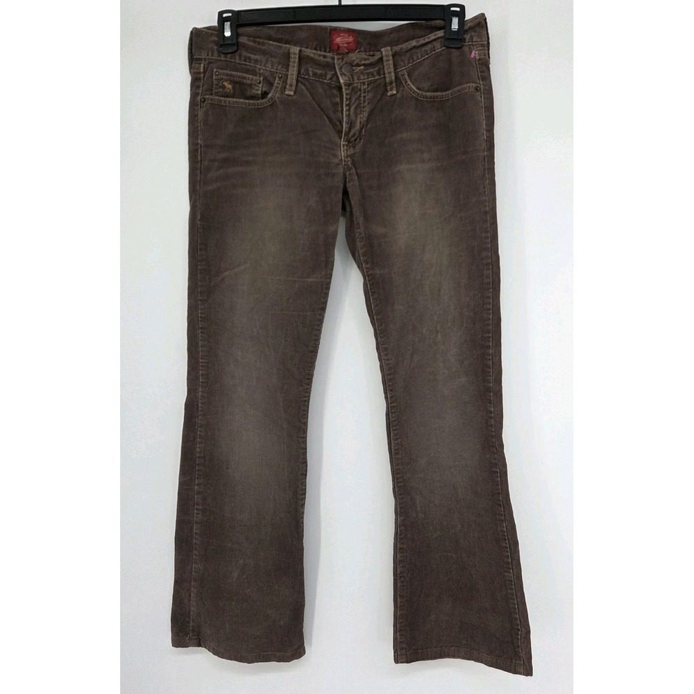 VTG Y2K Abercrombie & Fitch Corduroy Pants 4 Small Wide Leg Low Rise